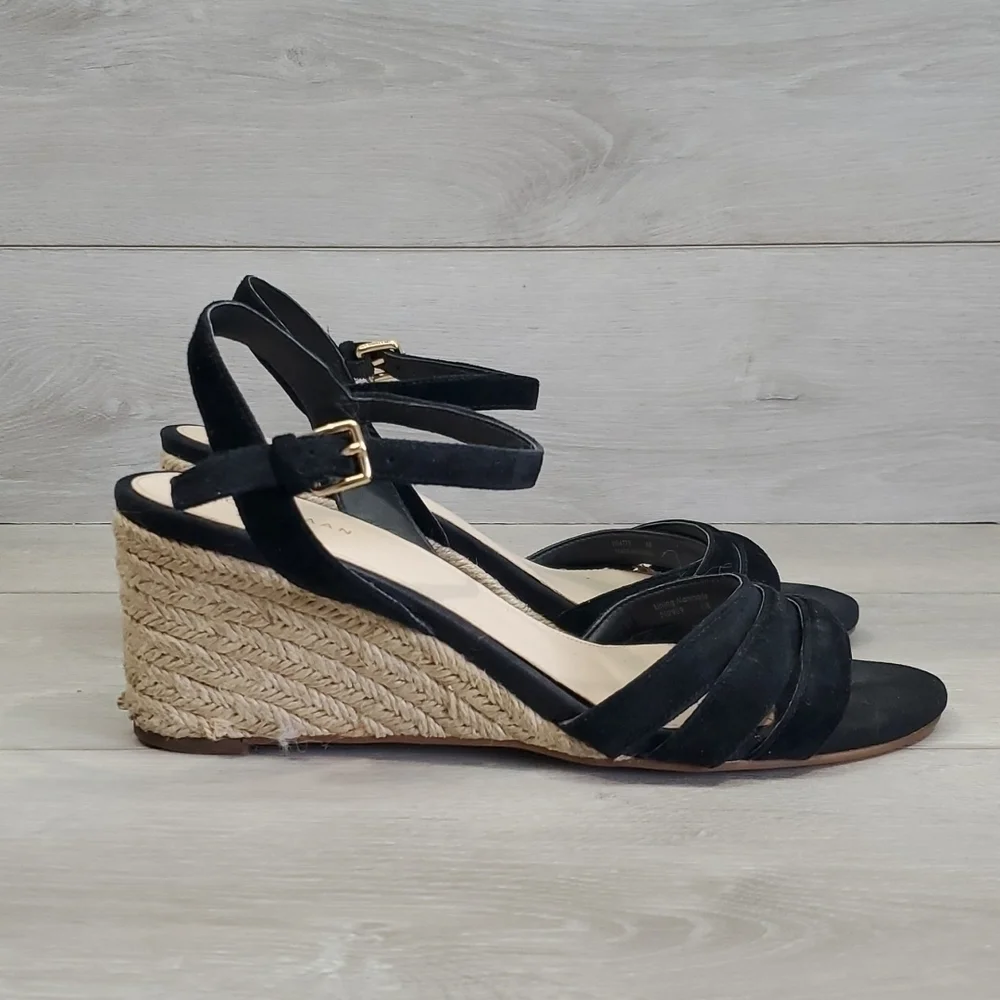 Cole Haan Women Jasmine Espadrille Wedge Ankle Strap Comfort shoes sandals 8
